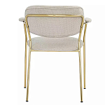 Стул Singer Chair с подлокотниками серый на золотистых ножках варинант исполнения - 4 | Loft Concept в Орле