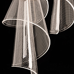 Люстра каскадная с 10-ю прозрачными плафонами Wave Line варинант исполнения - 9 | Loft Concept в Орле