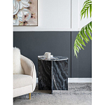Столик кофейный с столешницей из черного мрамора Compact Black Marble Table варинант исполнения - 8 | Loft Concept в Орле
