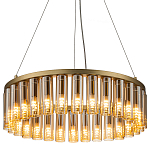 Люстра со стеклянными цилиндрическими плафонами Luminous Cylinders Amber Round варинант исполнения - 3 | Loft Concept в Орле