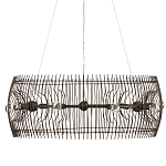 Люстра круглая из тонких прутьев Thin Bronze Rods варинант исполнения - 3 | Loft Concept в Орле