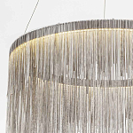 Подвесная кольцевая люстра с металлическими цепочками Fringe Chain Horizontal Ring Light варинант исполнения - 4 | Loft Concept в Орле