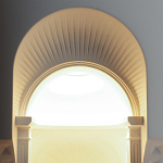 Встраиваемый в стену гипсовый светильник под покраску с арками и рельефными колоннами Antiquity Athena варинант исполнения - 7 | Loft Concept в Орле