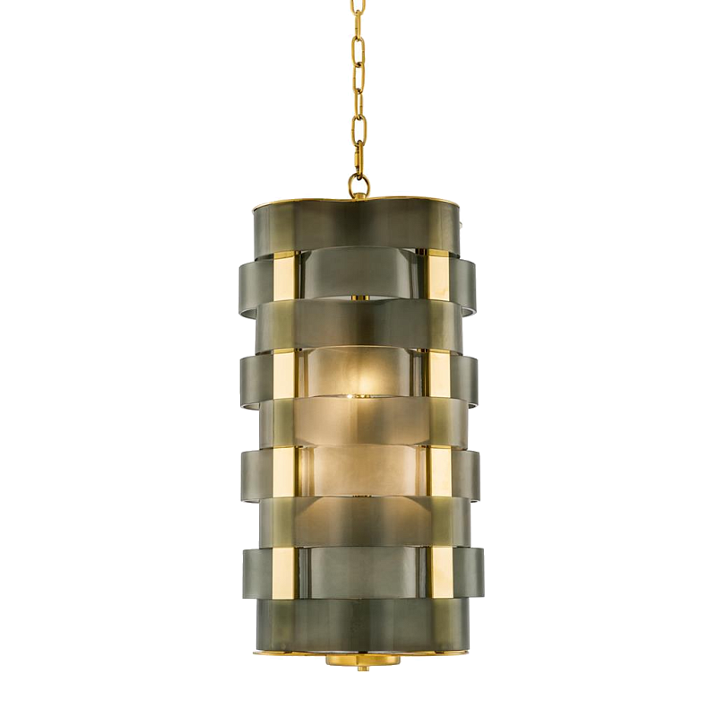 Люстра Chandelier Martinique Золотой Зеленый смок Люстра Chandelier Martinique Золотой Зеленый смок в Орле | Loft Concept