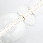 Подвесной светильник линейный с прозрачными стеклянными шарами разного диаметра Eurofase варинант исполнения - 13 | Loft Concept в Орле