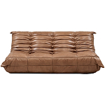 Дизайнерский кожаный диван коричневый без подлокотников Aveline Leather Sofa варинант исполнения - 1 | Loft Concept в Орле