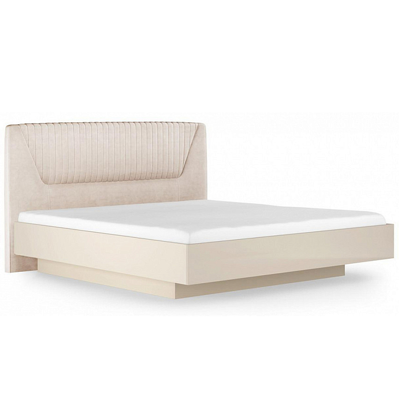 Кровать двуспальная с подъёмным основанием Satin Furniture Бежево-серый в Орле | Loft Concept 
