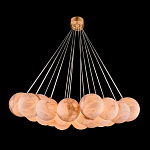 Люстра подвесная круглая с сферическими плафонами из натурального камня Glowing Spheres варинант исполнения - 1 | Loft Concept в Орле