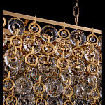 Люстра овальная каскадная с подвесками в форме колец Galaxy of Light варинант исполнения - 3 | Loft Concept в Орле