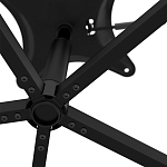 Стул с мягкой черной обивкой из велюра и подъемно-поворотным механизмом на колесиках Harper Black варинант исполнения - 6 | Loft Concept в Орле