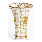 Ваза из фарфора с бронзовой стрекозой  Paradise Dragonfly варинант исполнения - 2 | Loft Concept в Орле