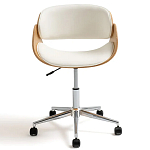 Вращающееся офисное кресло на колёсах Delwyn Chair White варинант исполнения - 2 | Loft Concept в Орле