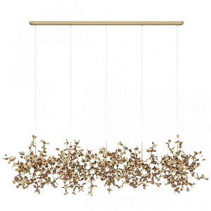 Люстра Terzani Argent Suspension Linear Gold длина 150 см