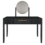 Туалетный Стол с зеркалом Primo Черный дуб варинант исполнения - 9 | Loft Concept в Орле