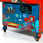 Кресло "Умный Умник" Rick and Morty graffiti chair натуральная кожа  варинант исполнения - 8 | Loft Concept в Орле