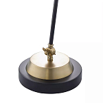 Настольная лампа с наклонным корпусом и подвижным плафоном в сочетании золотистого и чёрного цвета Work Surface Light варинант исполнения - 5 | Loft Concept в Орле