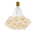 Люстра подвесная круглая с сферическими плафонами из натурального камня Glowing Spheres варинант исполнения - 10 | Loft Concept в Орле