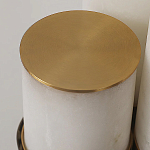 Торшер геометрический с тремя мраморными плафонами Marble Tripod варинант исполнения - 9 | Loft Concept в Орле