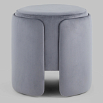 Пуф Alice Poof Grey Серый велюр варинант исполнения - 2 | Loft Concept в Орле