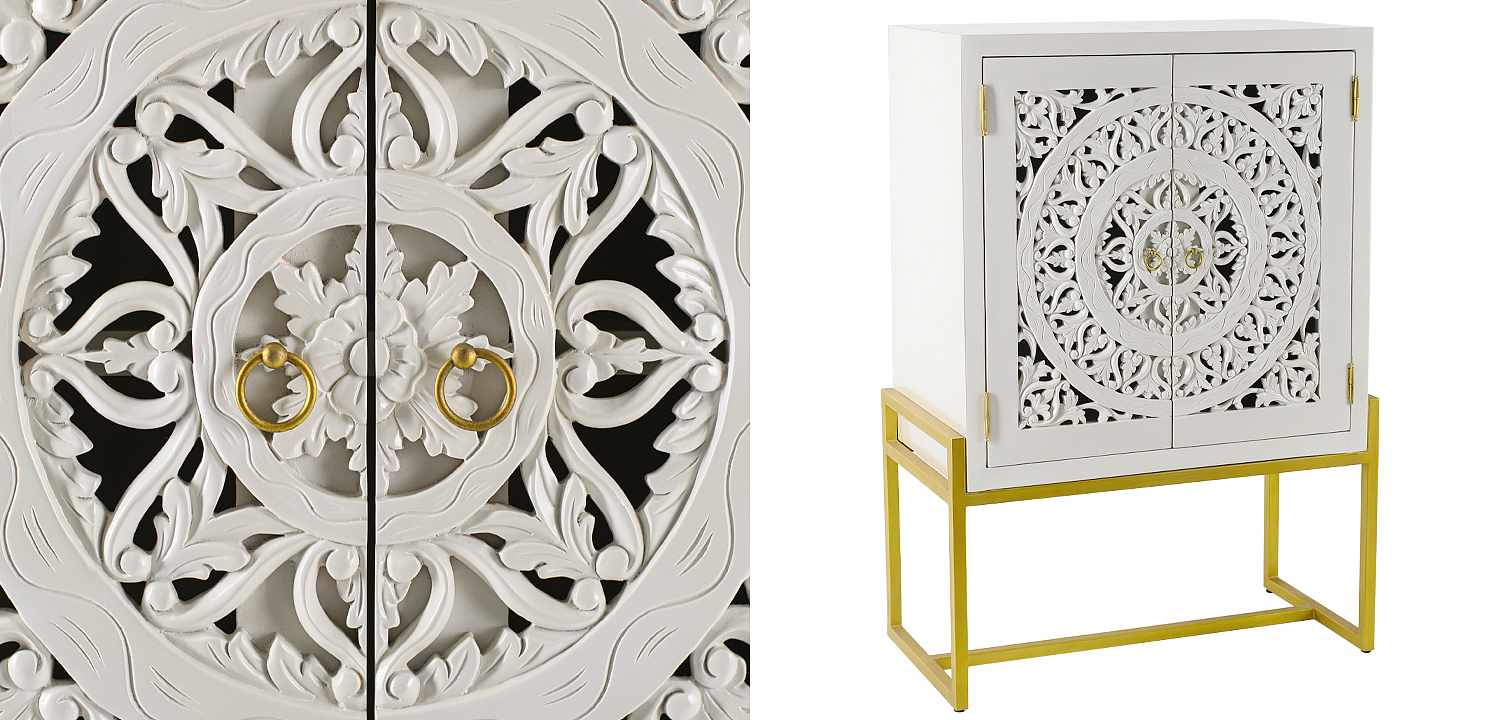 Буфет с резными дверцами Ceara Lace Cabinet Буфет с резными дверцами Ceara Lace Cabinet - Loft-Concept в Орле