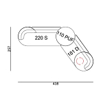 Угловой диван Calypso с поворотным механизмом и пуфом   варинант исполнения - 7 | Loft Concept в Орле