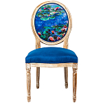 Стул из натурального бука с цветочным принтом Impressionism in Art варинант исполнения - 1 | Loft Concept в Орле