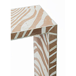 Консоль Дизайнерская Kenya Console ZEBRA Bone Inlay Beige варинант исполнения - 2 | Loft Concept в Орле