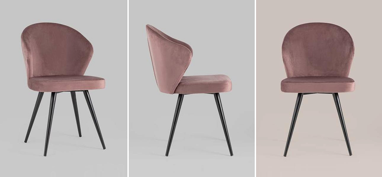 Стул Розовый Бархат Volante Chair Стул Розовый Бархат Volante Chair - Loft-Concept в Орле