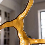 Зеркало кругле с декоративной золотой вставкой Golden Tree варинант исполнения - 5 | Loft Concept в Орле