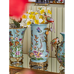 Ваза с птичкой из фарфора с бронзовыми элементами Garden of Eden варинант исполнения - 8 | Loft Concept в Орле