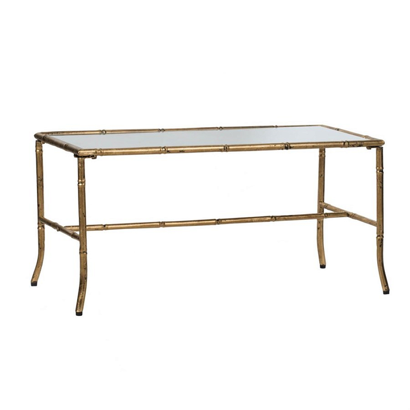 Журнальный стол Bamboo Frame Золотой Прозрачный Журнальный стол Bamboo Frame Золотой Прозрачный в Орле | Loft Concept