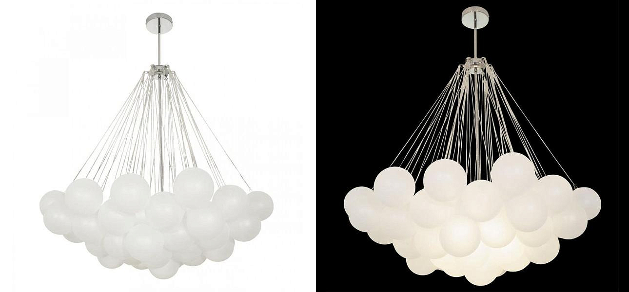 Люстра Белые Шары Apparatus Studio CLOUD Silver диаметр 100 см Люстра Белые Шары Apparatus Studio CLOUD Silver диаметр 100 см - Loft-Concept в Орле