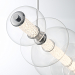 Подвесной светильник линейный с прозрачными стеклянными шарами разного диаметра Eurofase варинант исполнения - 5 | Loft Concept в Орле