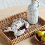 Статуэтка краб с детализированной текстурой в белом цвете Marine Accessories варинант исполнения - 6 | Loft Concept в Орле