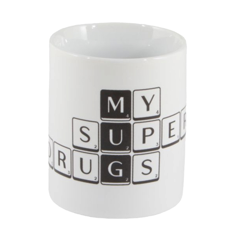 Кружка Seletti Tiles and Tales Mug Белый Черный в Орле | Loft Concept 