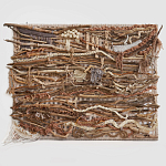 Большая Абстрактное Панно из веток и нитей Dryad Wall Art варинант исполнения - 6 | Loft Concept в Орле