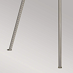 Торшер на трех тонких перекрещенных ножках с белым конусным абажуром из льна Feiss варинант исполнения - 8 | Loft Concept в Орле