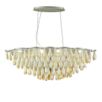 Люстра с подвесками в форме капель на серебристом каркасе Raindrop варинант исполнения - 1 | Loft Concept в Орле