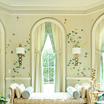 Обои ручная роспись Gingko Colourway SC-237 on grey painted Xuan paper варинант исполнения - 1 | Loft Concept в Орле