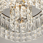 Потолочный светильник круглый с прозрачными подвесками Lunet варинант исполнения - 7 | Loft Concept в Орле