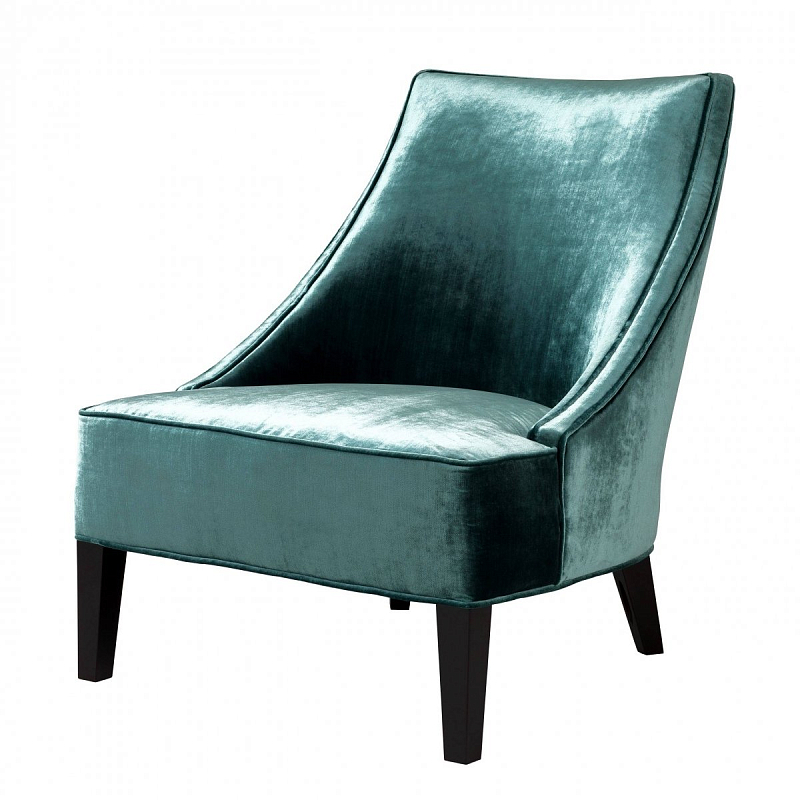 Кресло Eichholtz Chair Dulwich Turquoise Бирюзовый Черный Кресло Eichholtz Chair Dulwich Turquoise Бирюзовый Черный в Орле | Loft Concept