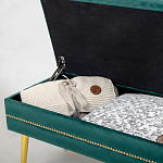 Мягкая банкетка с зоной для хранения Casket Green варинант исполнения - 3 | Loft Concept в Орле