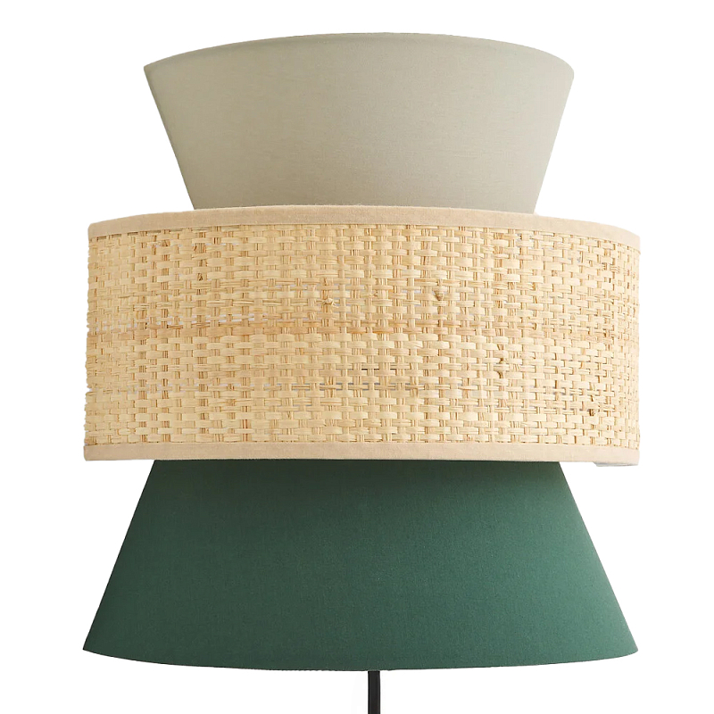 Бра с плетеным декором Bonnie Wicker Green Wall Lamp Зеленый Бежевый Серый Бра с плетеным декором Bonnie Wicker Green Wall Lamp Зеленый Бежевый Серый в Орле | Loft Concept
