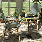 Кресло плетеное из ротанга Ronald Black White Rattan Chair варинант исполнения - 8 | Loft Concept в Орле