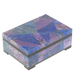 Шкатулка из натурального камня лазурит и чароит Stone Casket варинант исполнения - 1 | Loft Concept в Орле
