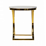 Кофейный столик на подстолье золотого цвета Noelle варинант исполнения - 3 | Loft Concept в Орле