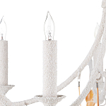 Люстра белая фактурная с подвесками из ракушек Study of Grace варинант исполнения - 1 | Loft Concept в Орле