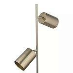 Торшер золотистый с 2-мя подвижными плафонами на белом мраморном основании Streams of Light варинант исполнения - 2 | Loft Concept в Орле