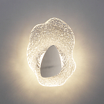 Бра с рельефным волнообразным стеклянным плафоном и вставкой из мрамора Liquid Stone варинант исполнения - 8 | Loft Concept в Орле