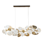 Люстра с белыми и золотистыми цветами G9 Dahlia Flowers Lamp варинант исполнения - 2 | Loft Concept в Орле